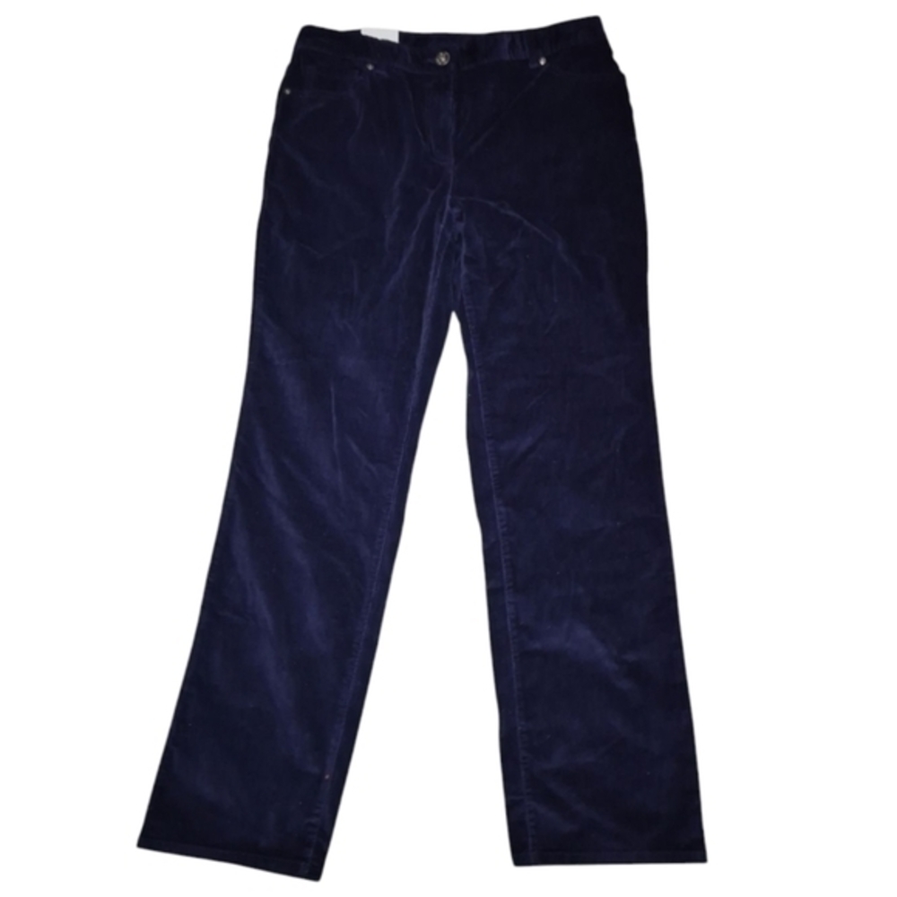 Style And Co Stretch Corduray Purple Pants Size 12 Nwt